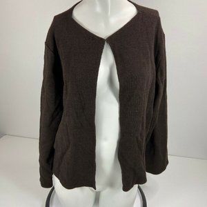 Eileen Fisher Women’s Cardigan Sweater Size L Brow
